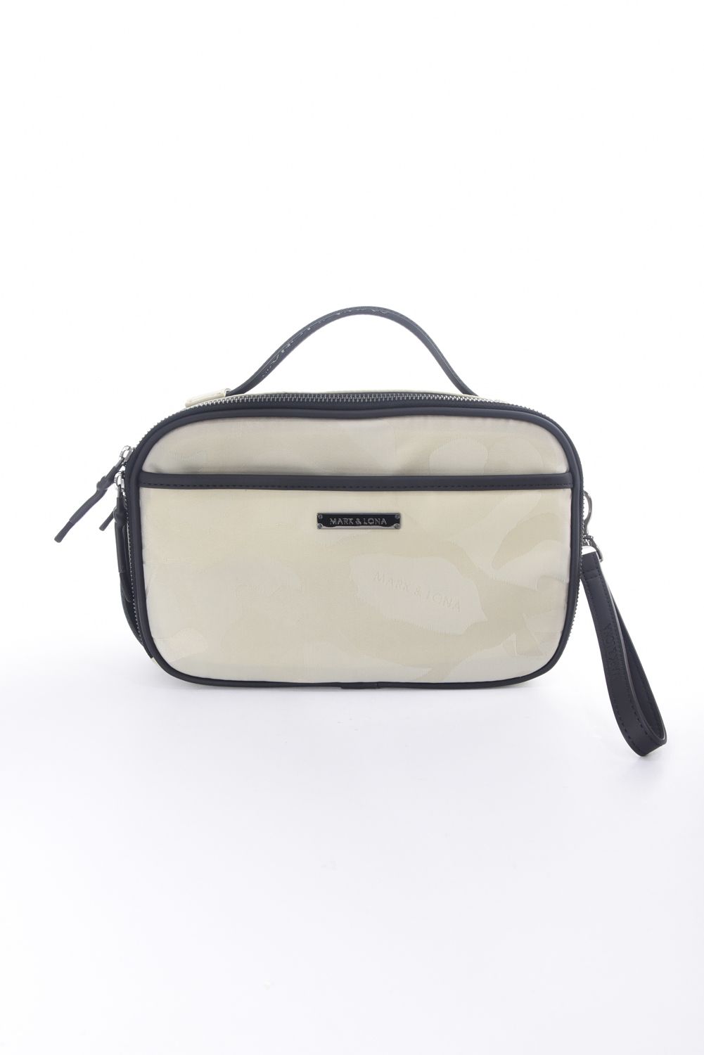 PREMIUM GAUGE 2-WAY POACH / コーデュラナイロン レザーパイピング オリジナルカモジャカード 2WAYポーチ (アイスグレー)