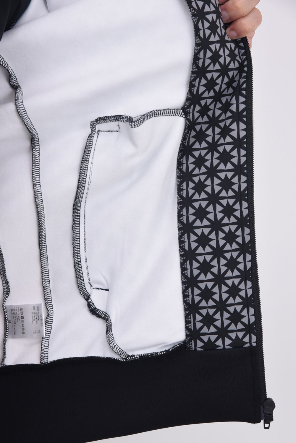 【25AW】 ALLOVER SWITCH LINE BLOUSON / オクタスロゴ サイドライン ジップアップブルゾン (ブラック)