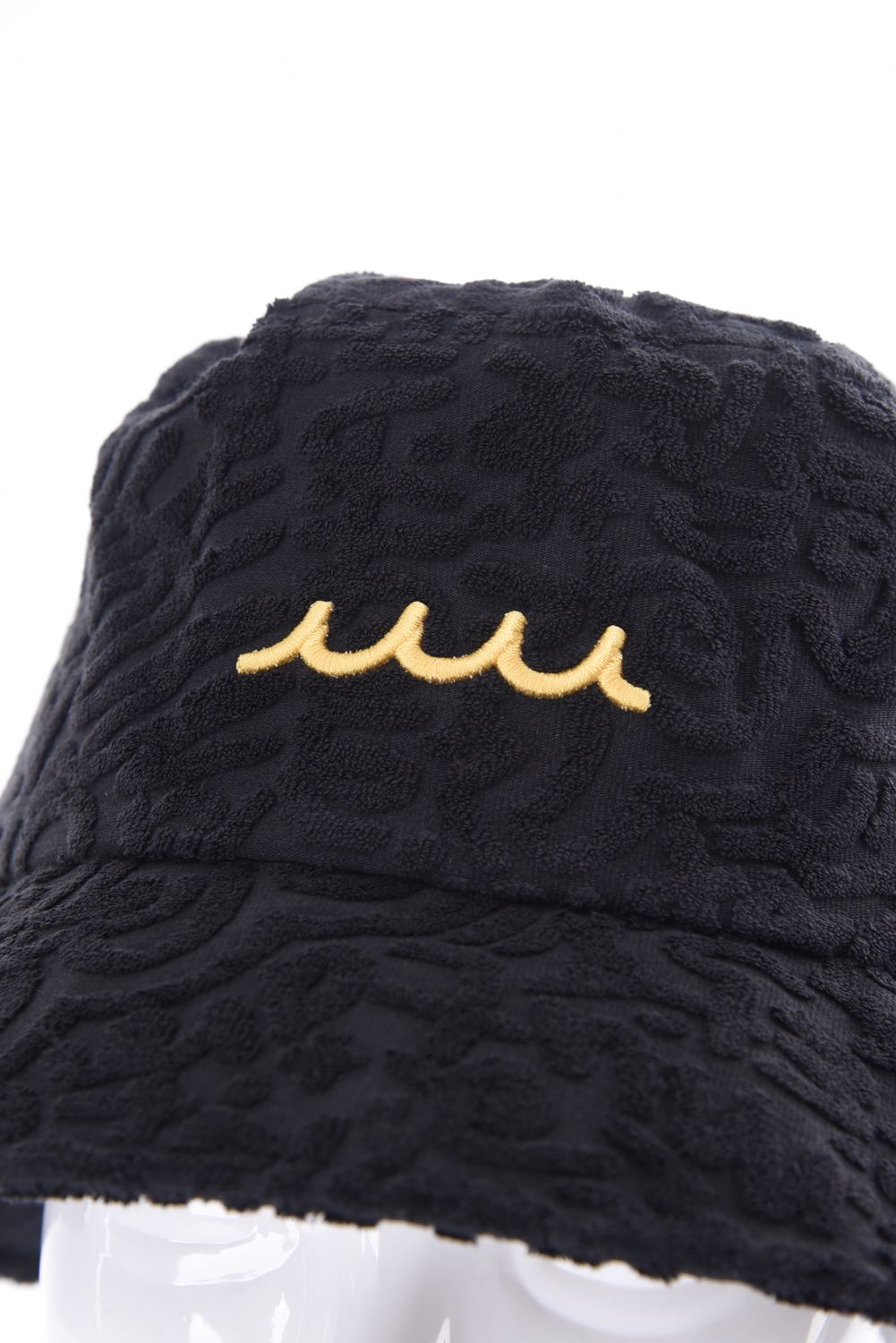 【26SS】 LINE ART PILE BUCKET HAT / パイル生地 ラインアート バケットハット (ブラック)