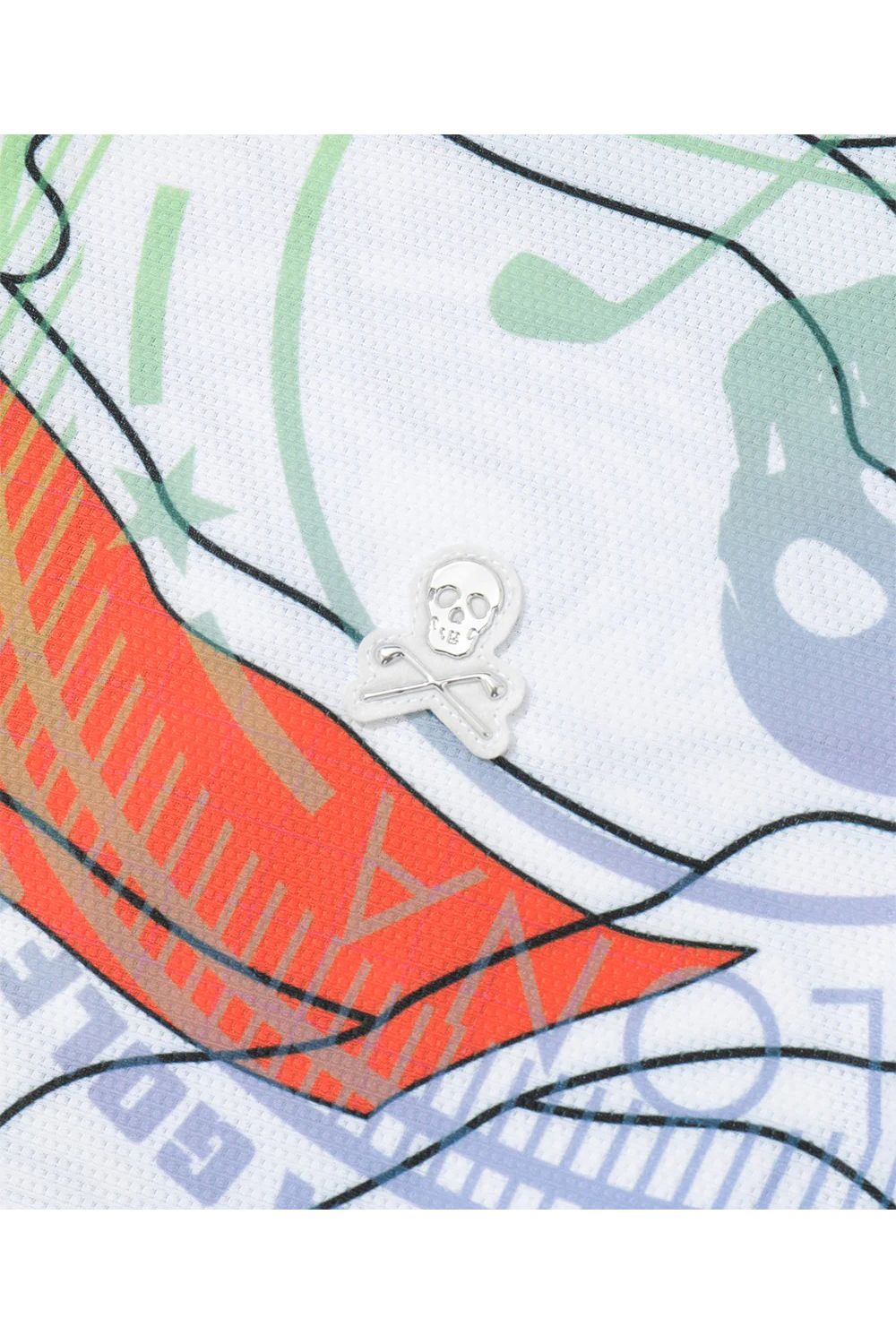 【26SS】 AXON CAMO MESH PERFORMANCE POLO / メッシュ素材 カモフラージュプリント ポロシャツ (ホワイト)