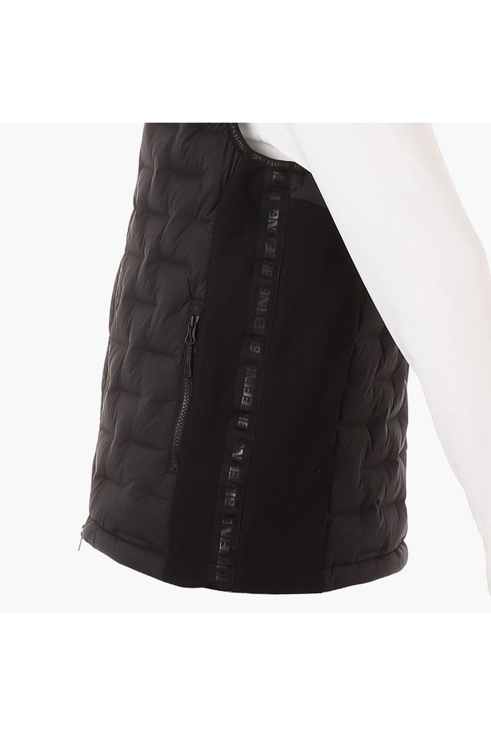 【25AW】 MEN'S HYBRID DOWN VEST / ストレッチタフタ ダイヤモンドロゴ ハイブリッドダウンベスト (ブラック)