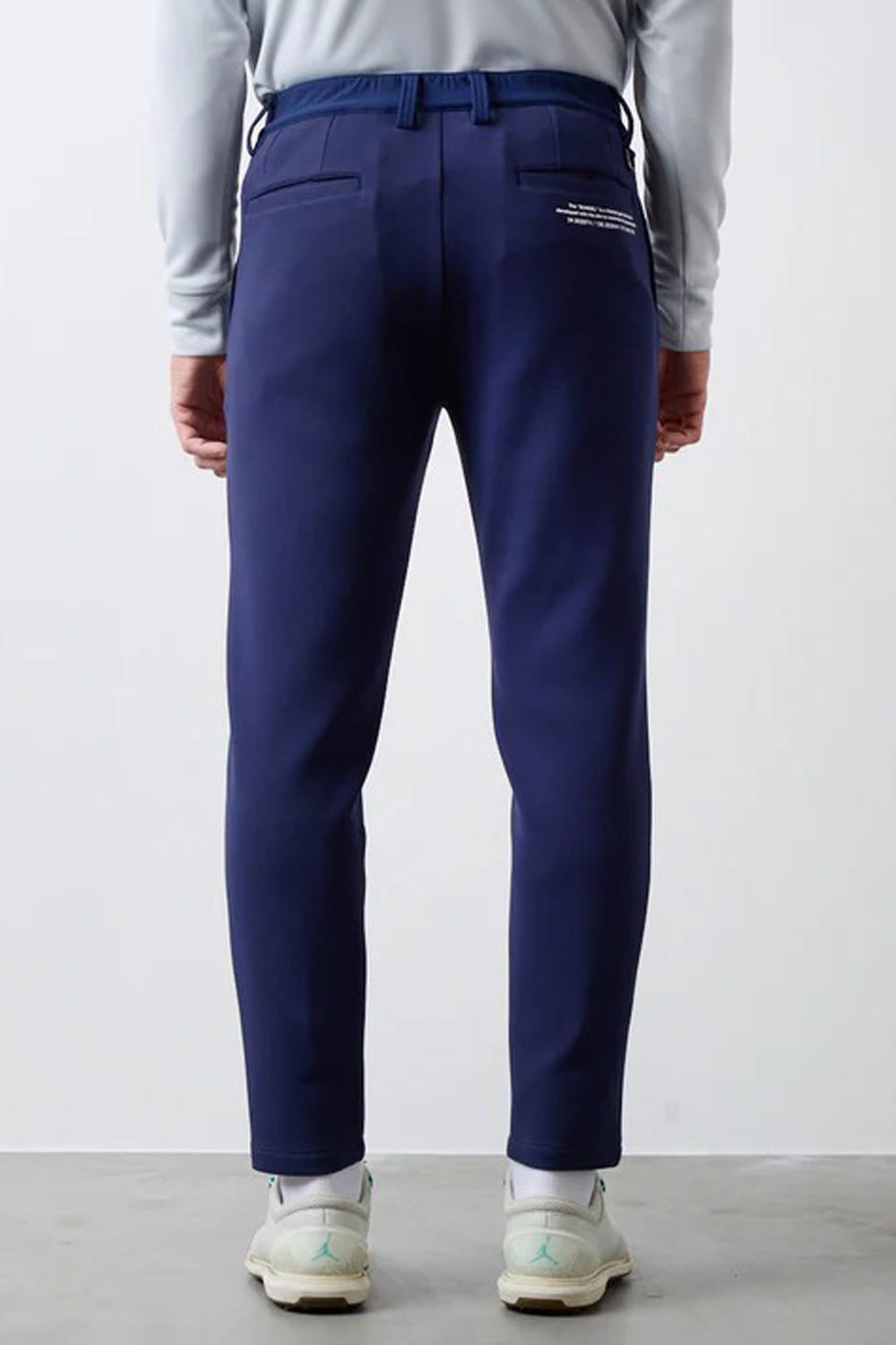 【25AW】 FRONT SWITCH TAPERED PANTS / ボンディング素材 ハイブリッドロングパンツ (ネイビー)