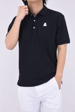 ACE POLO / ワンポイント ポロシャツ (ブラック)