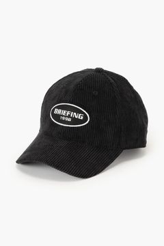 【26AW】 MEN’S CORDUROY OVAL LOGO CAP / コーデュロイ生地 オーバルロゴワッペン キャップ (ブラック)