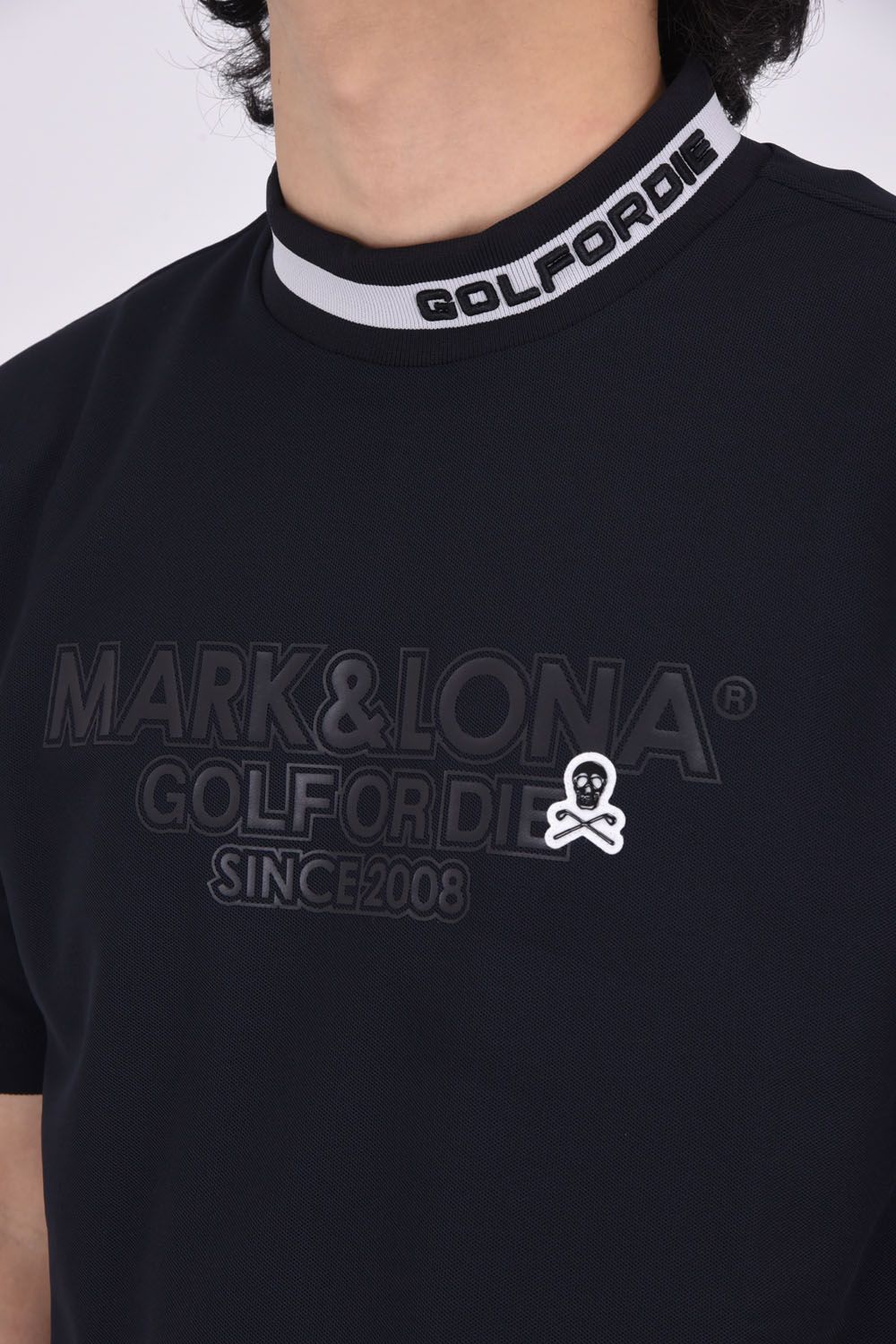 MARK&LONA - NERVE MOCK TEE / ドライタッチ モックネックTシャツ