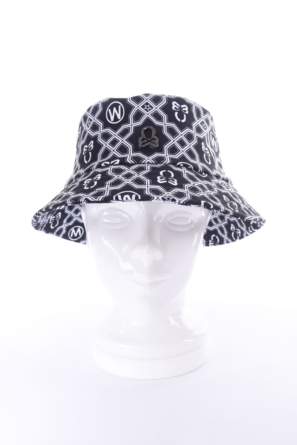 【26SS】 DOMINANT BUCKET HAT / ジオメトリックパターン総柄 バケットハット (ブラック)