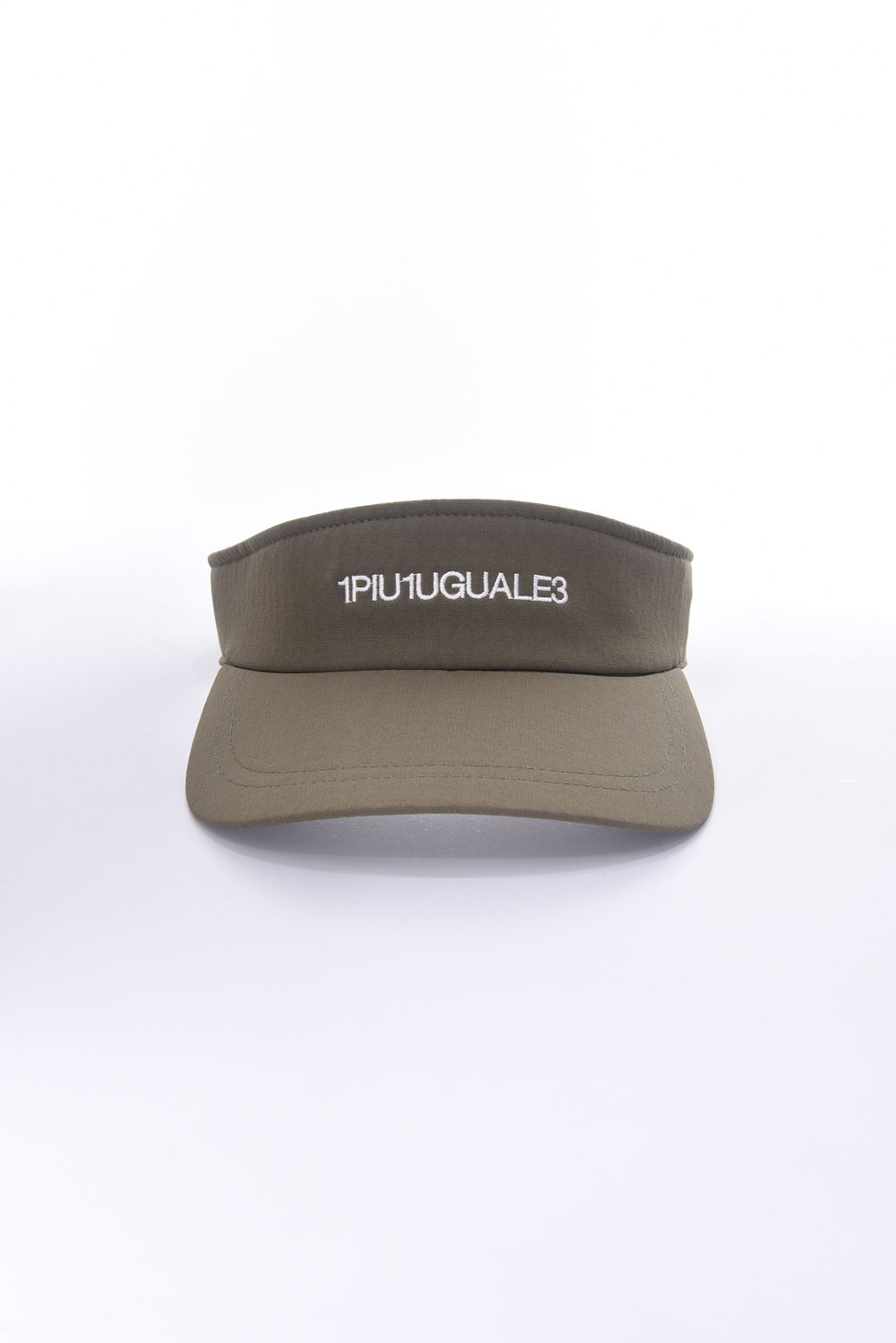 1PIU1UGUALE3 GOLF - VISOR / ツバ裏ロゴ サンバイザー ホワイト