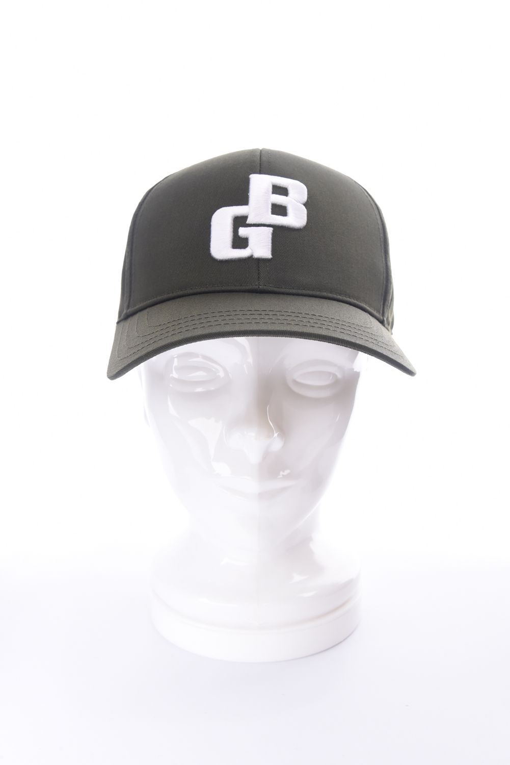 BG INITIAL CAP / BGイニシャルロゴ キャップ (オリーブ)