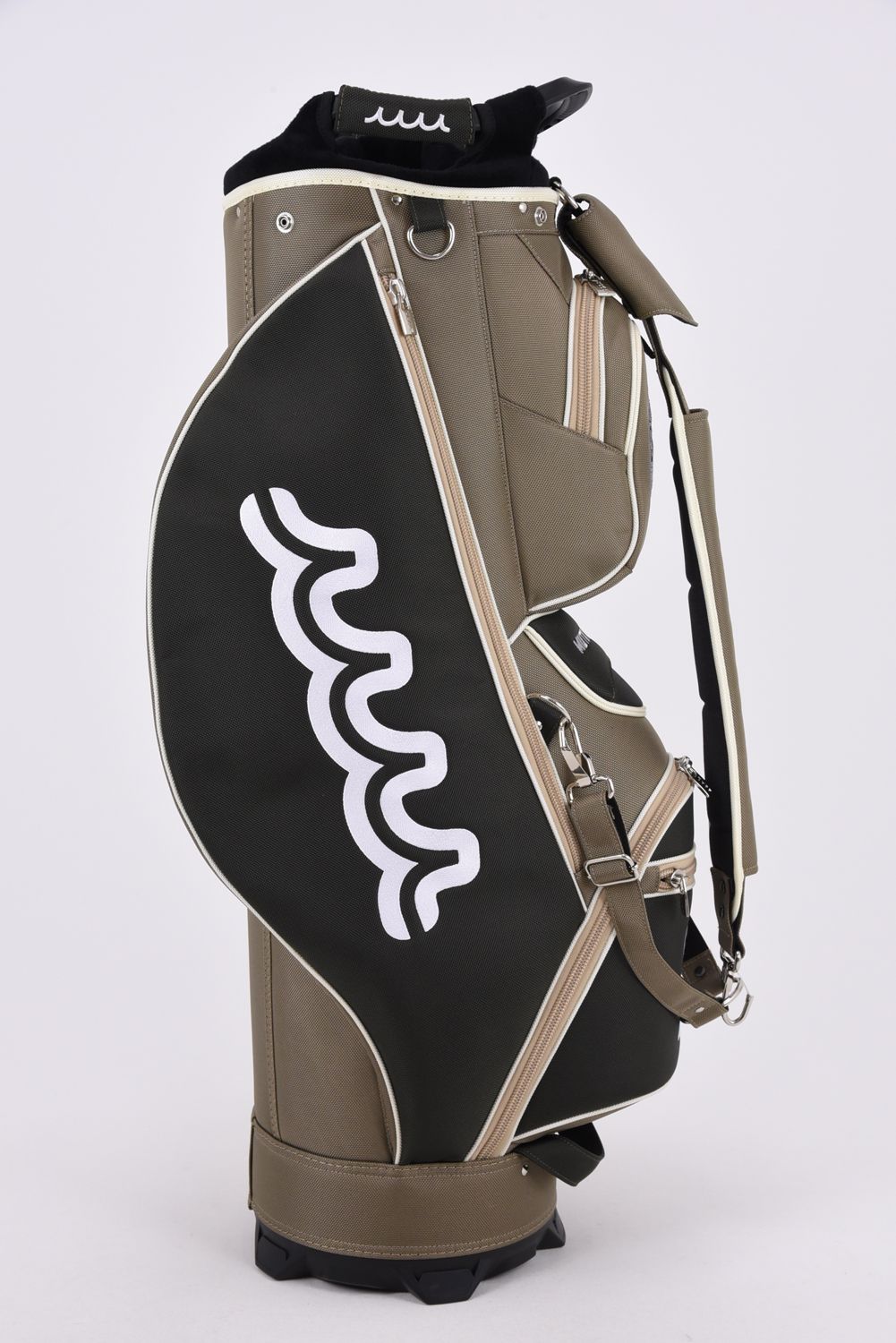 【26AW】 DUAL MAG PRO POLY COMBO CADDY BAG & HEAD COVER / ナイロン バイカラー カートタイプ キャディバッグ&ヘッドカバーセット (カーキ)