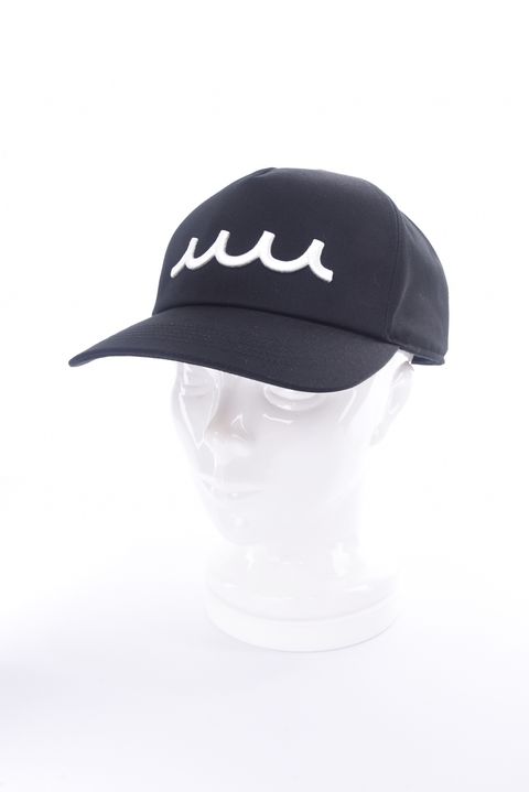 ACANTHUS × muta MARINE EMBROIDERED LOGO CAP / 刺繍ロゴ キャップ (ブラック)