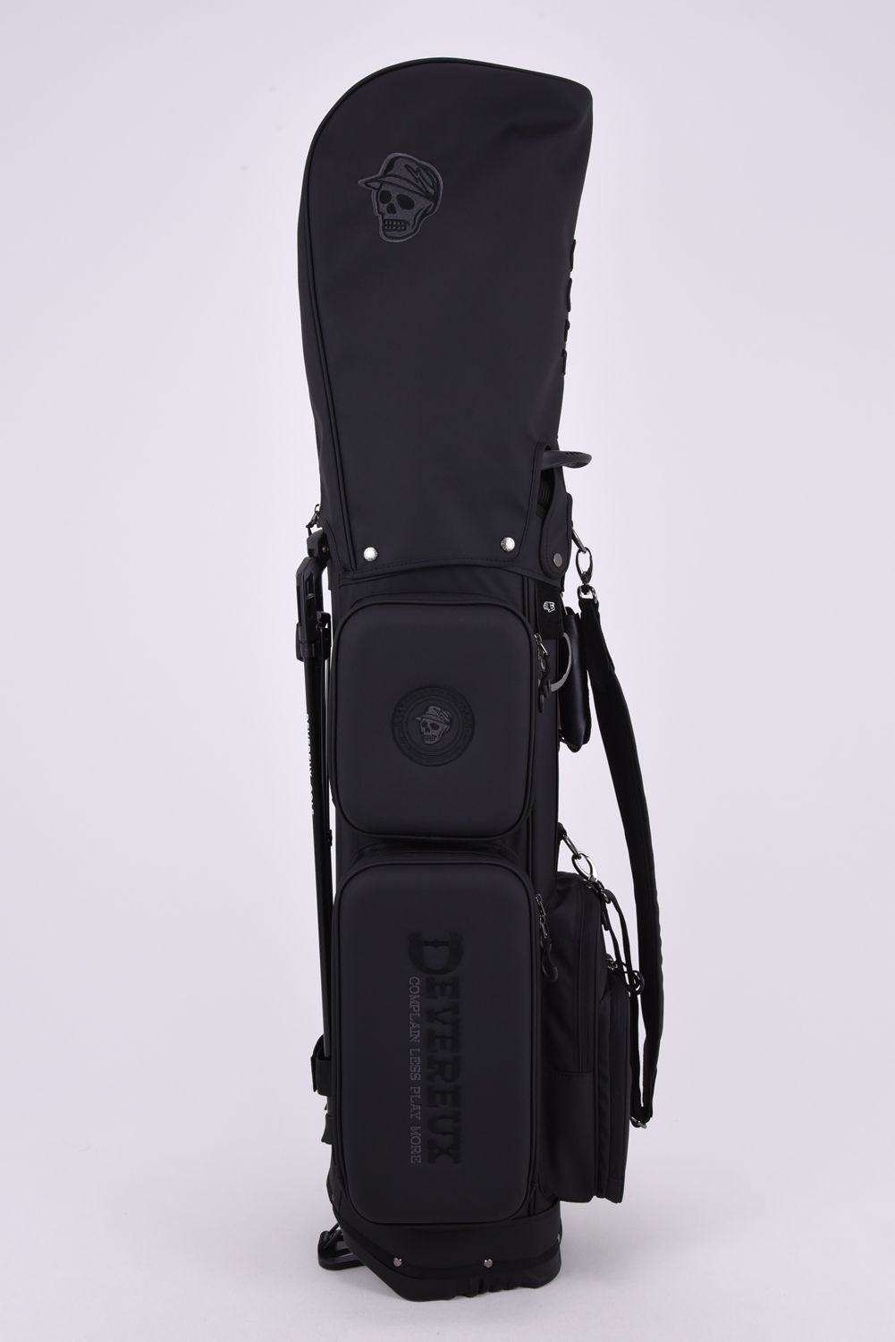 【26AW】 PIONEER TOWN Deep Side Pocket CADDIE BAG / ワントーンカラーロゴアソート スタンドタイプ キャディバッグ (ブラック)