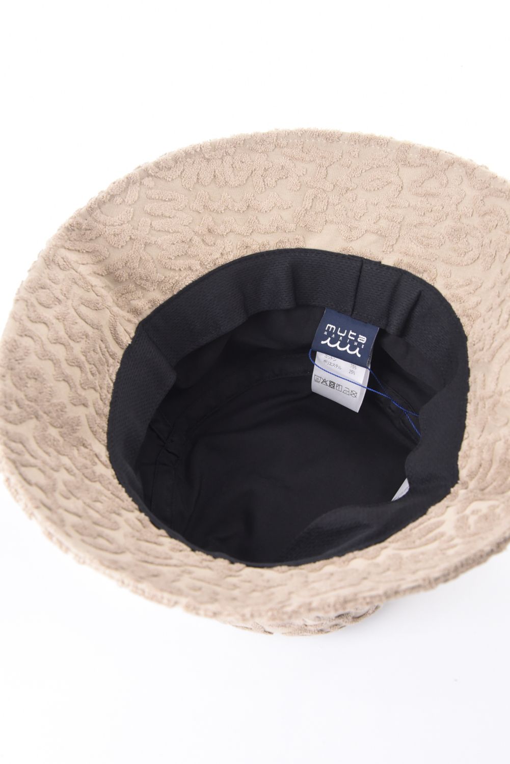 【26SS】 LINE ART PILE BUCKET HAT / パイル生地 ラインアート バケットハット (ベージュ)