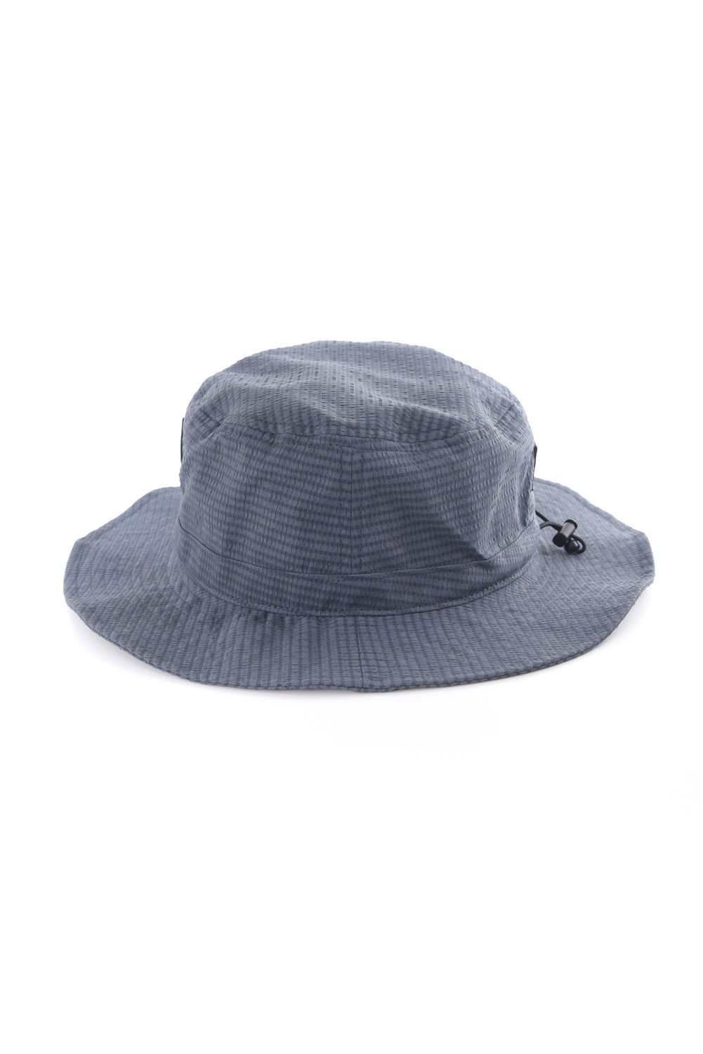 【26SS】 MEN’S SEERSUCKER WIDE HAT / シアサッカー ダイヤモンドロゴ ワイドハット (チャコール)