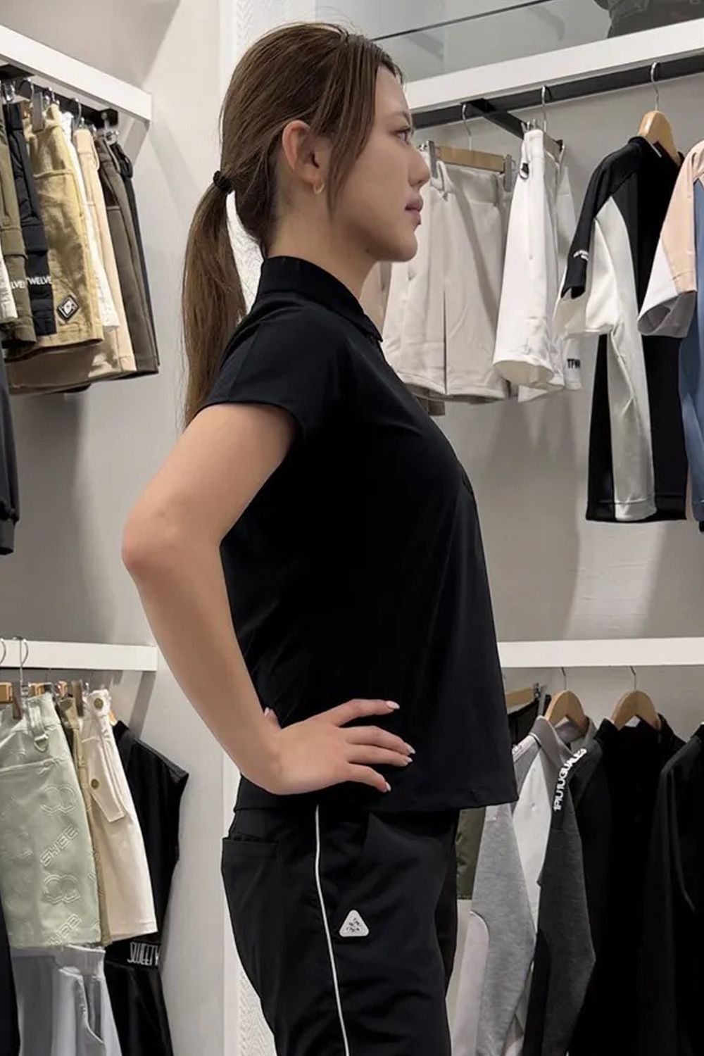 【ポイント10倍】 【26SS】【レディース】 BOSELLI DRY SHIRTS / ドライシャツ (ブラック)*