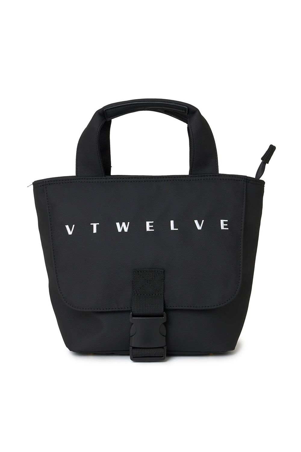 【26AW】 FLAP CART BAG / フロントフラップ ブランドロゴ カートバッグ (ブラック)