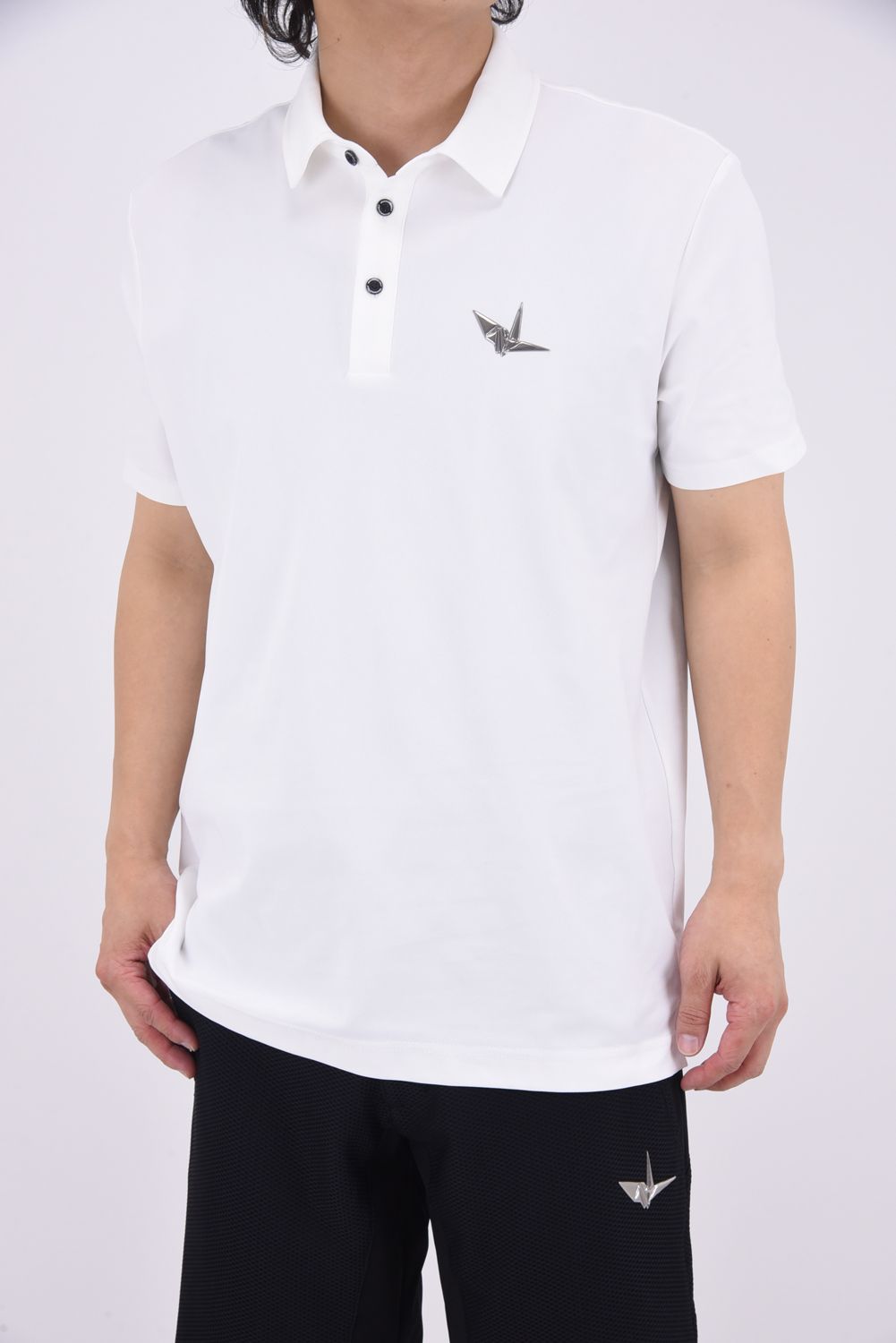 【25SS】 113 GOLF S/S POLO EMBOSS / ブランドロゴ エンボス ポロシャツ (ホワイト)