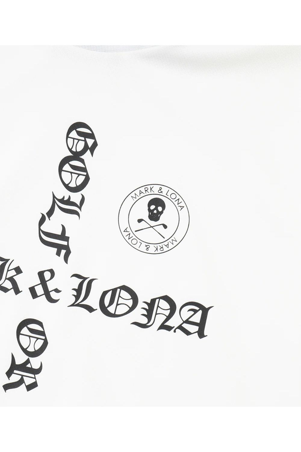 【26SS】 CROCE WAFFLE MOCK NECK TEE / ナイロンワッフル ブラックレターロゴ モックネックTシャツ (ホワイト)