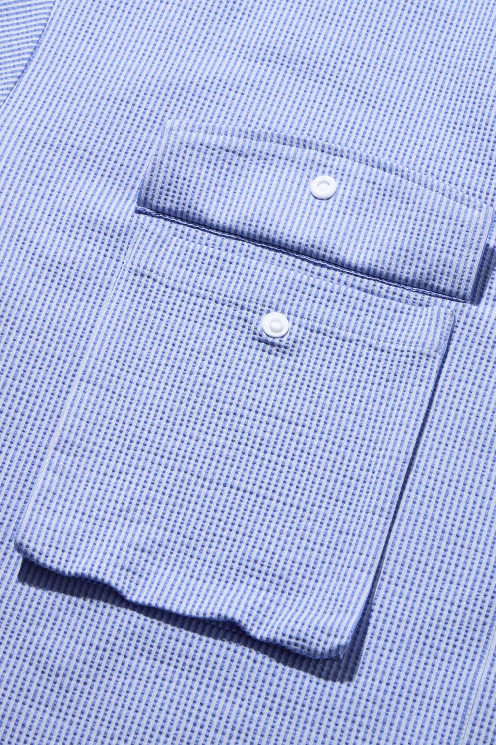 【26SS】 KNIT SOCCER SHIRT / ニットサッカー シャツ （クリアブルー）