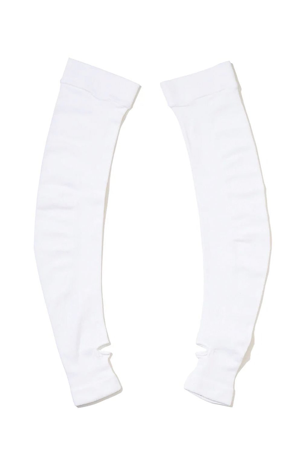 【26AW】 ESSENTIAL UV SLEEVES / 接触冷感 UVカット 指穴つきアームカバー (ホワイト)