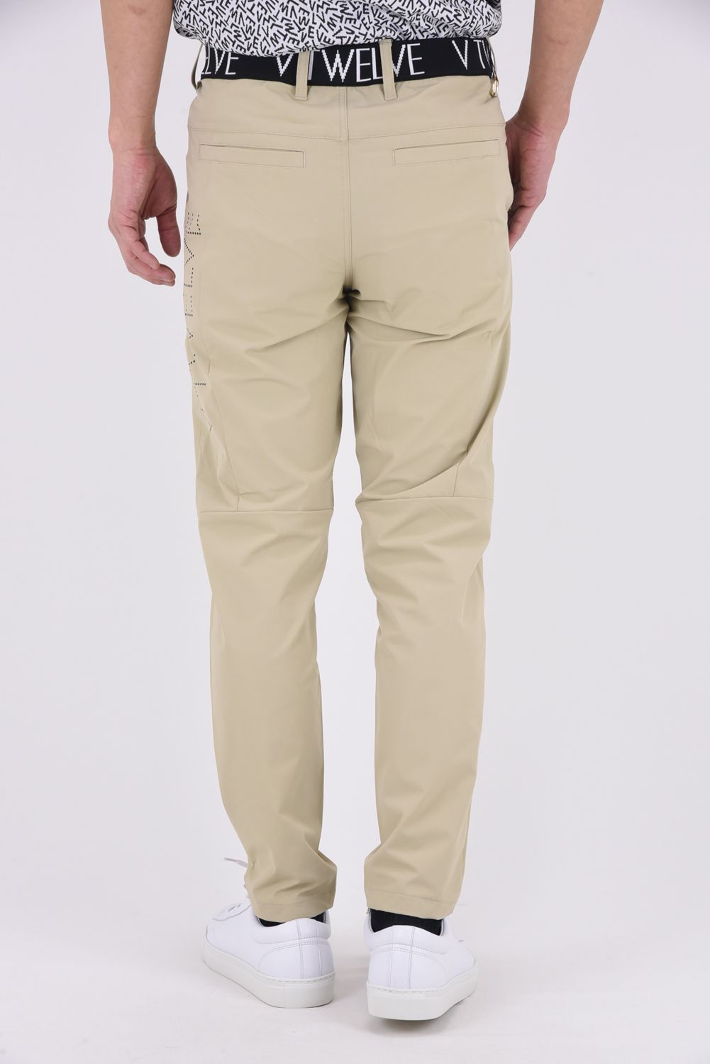 【26SS】 DOT BR PANTS / ドットロゴ ウエストリブ ロングパンツ (ベージュ)