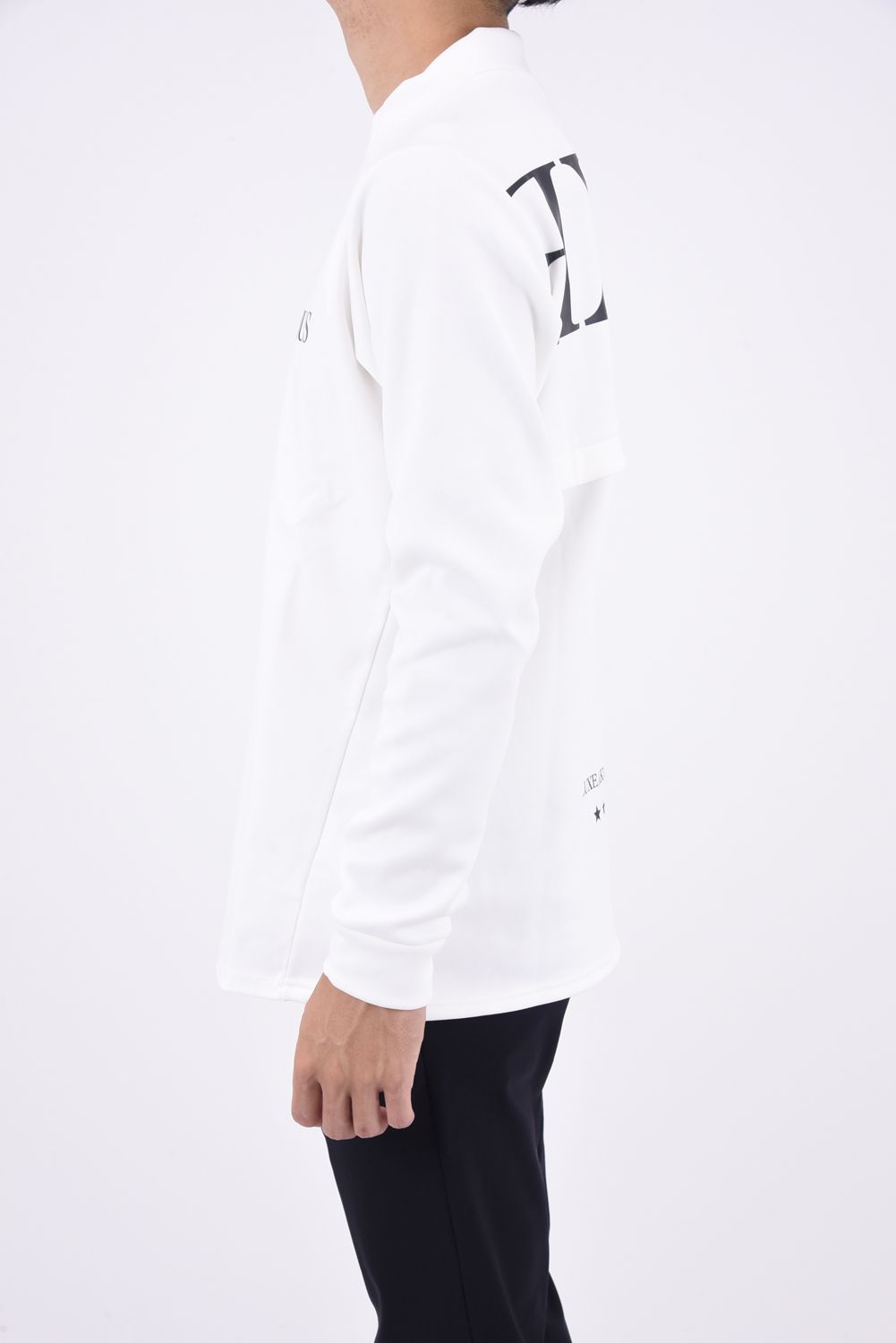 WINDPROOF MOCK / ウィンド プルーフ モックネック Tシャツ (ホワイト)