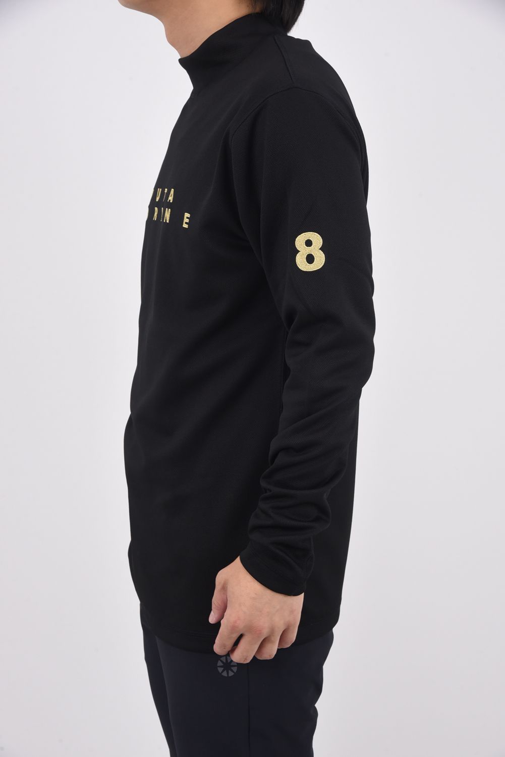 【25AW】 STRETCH MOCK NECK / ストレッチ モックネック Tシャツ (ブラック)