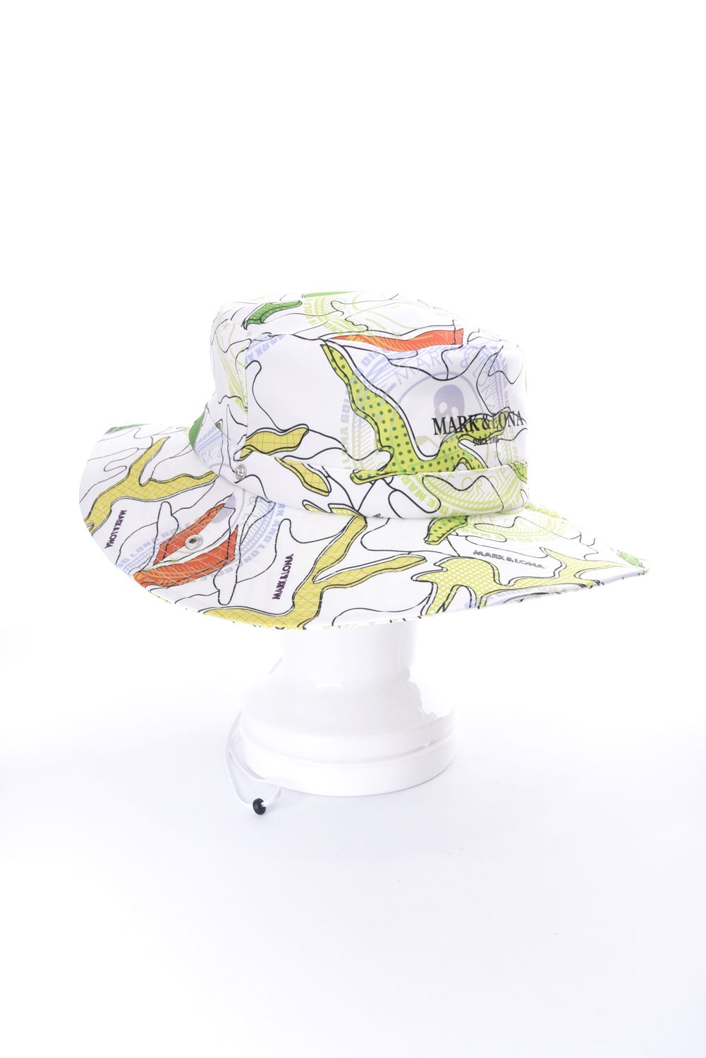 【26SS】 AXON CAMO FIELD HAT / ポリエステルツイル カモフラージュプリント サファリハット (ホワイト)