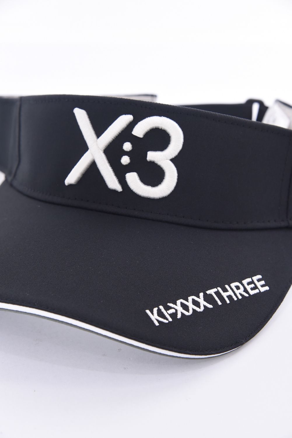 LOGO VISOR / 立体ロゴ刺繍 バイザー (ブラック)