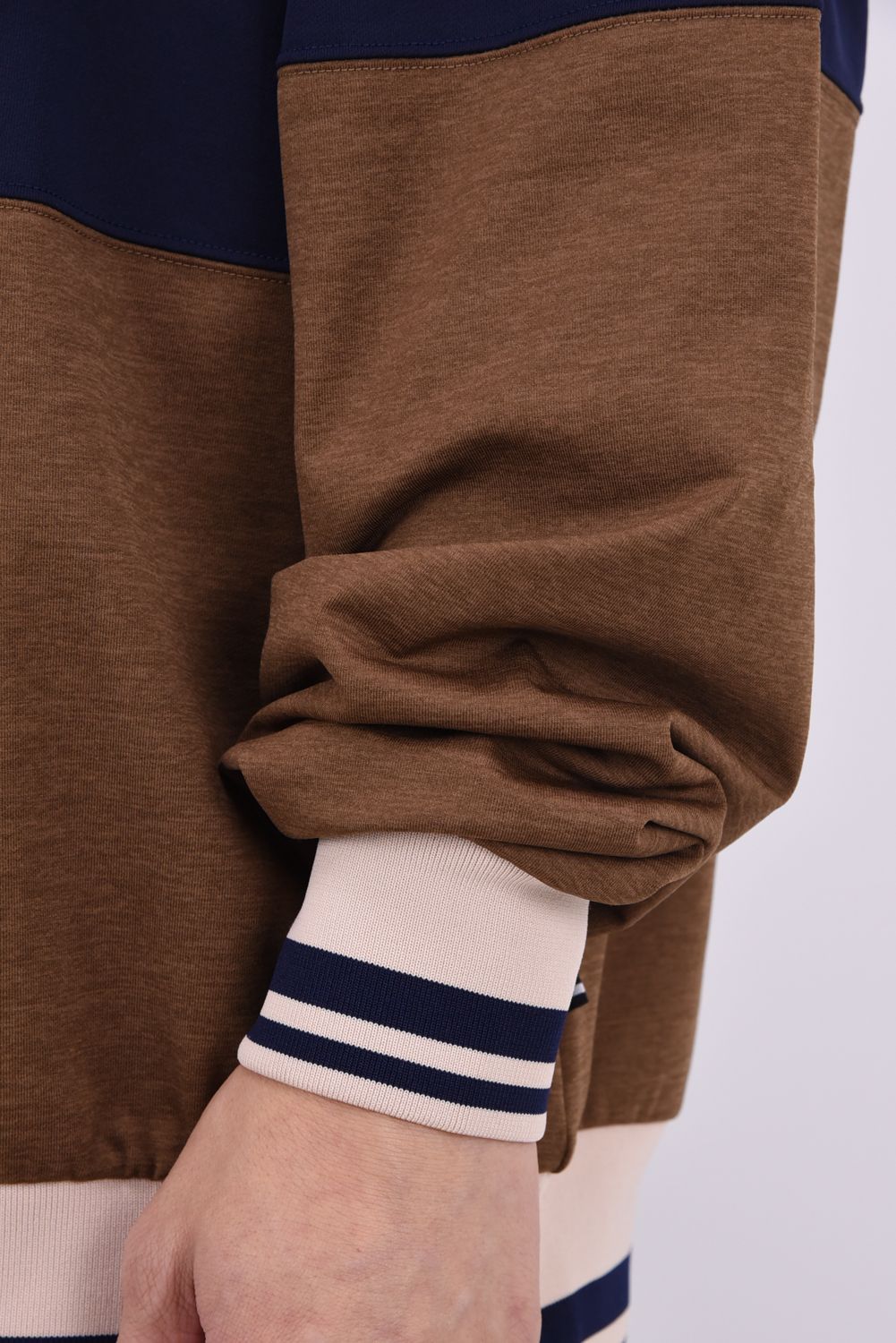 【26AW】 DVG L/S LINE POLO / ロングスリーブ ポロシャツ (ブラウン)