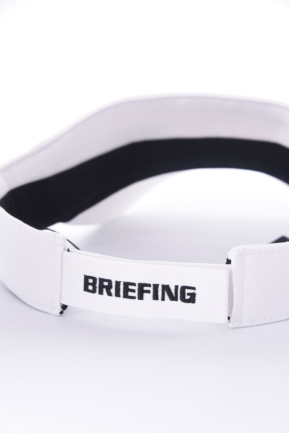 【26SS】 MEN’S ROUND LOGO VISOR / アシンメトリー ラウンドロゴ サンバイザー (ホワイト)