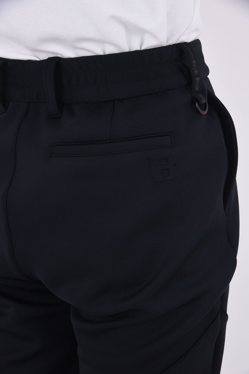 【26SS】 MEN'S 3D LOGO SLIM PANTS / 3Dエンボスロゴ ストレッチジャージ スリムパンツ (ブラック)