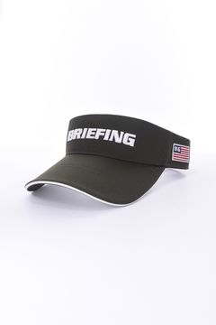 MENS BASIC VISOR / ブランドロゴ刺繍 ベーシック サンバイザー (オリーブ)
