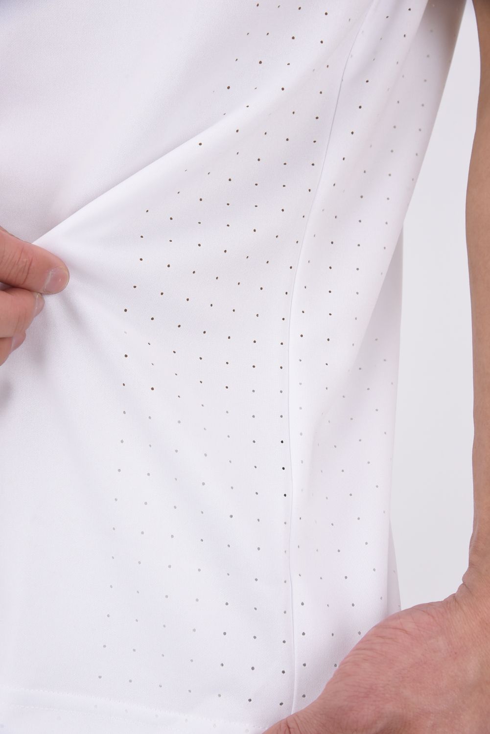 【26SS】 HEAT PUNCHING POLO SHIRT / バックロゴ パンチング ポロシャツ (ホワイト)
