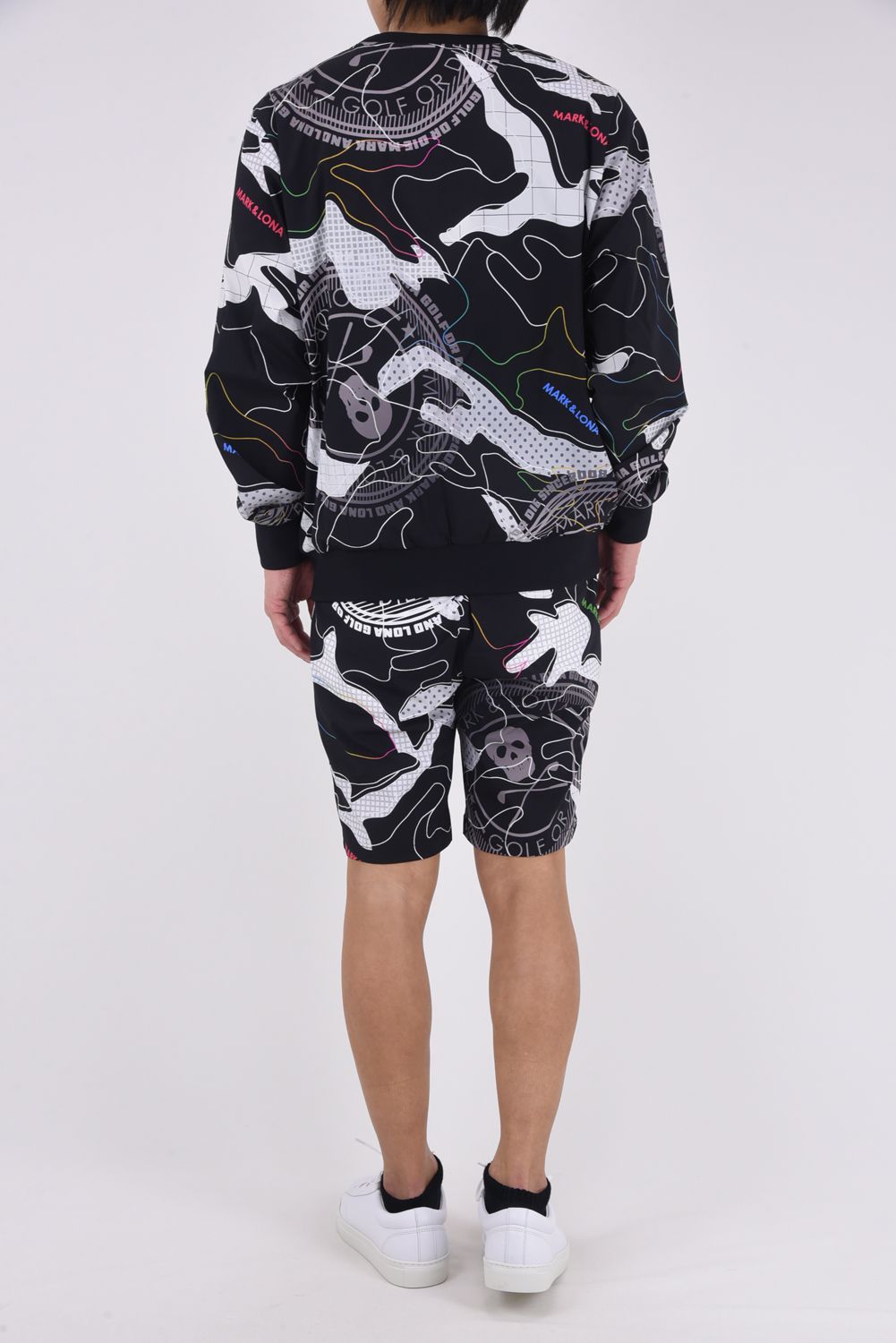 【2026SS 木村拓哉さん着用 VOL.4】 AXON CAMO PERFORMANCE SHORTS / 軽量ナイロンタフタ カモフラージュプリント ショートパンツ (ブラック)