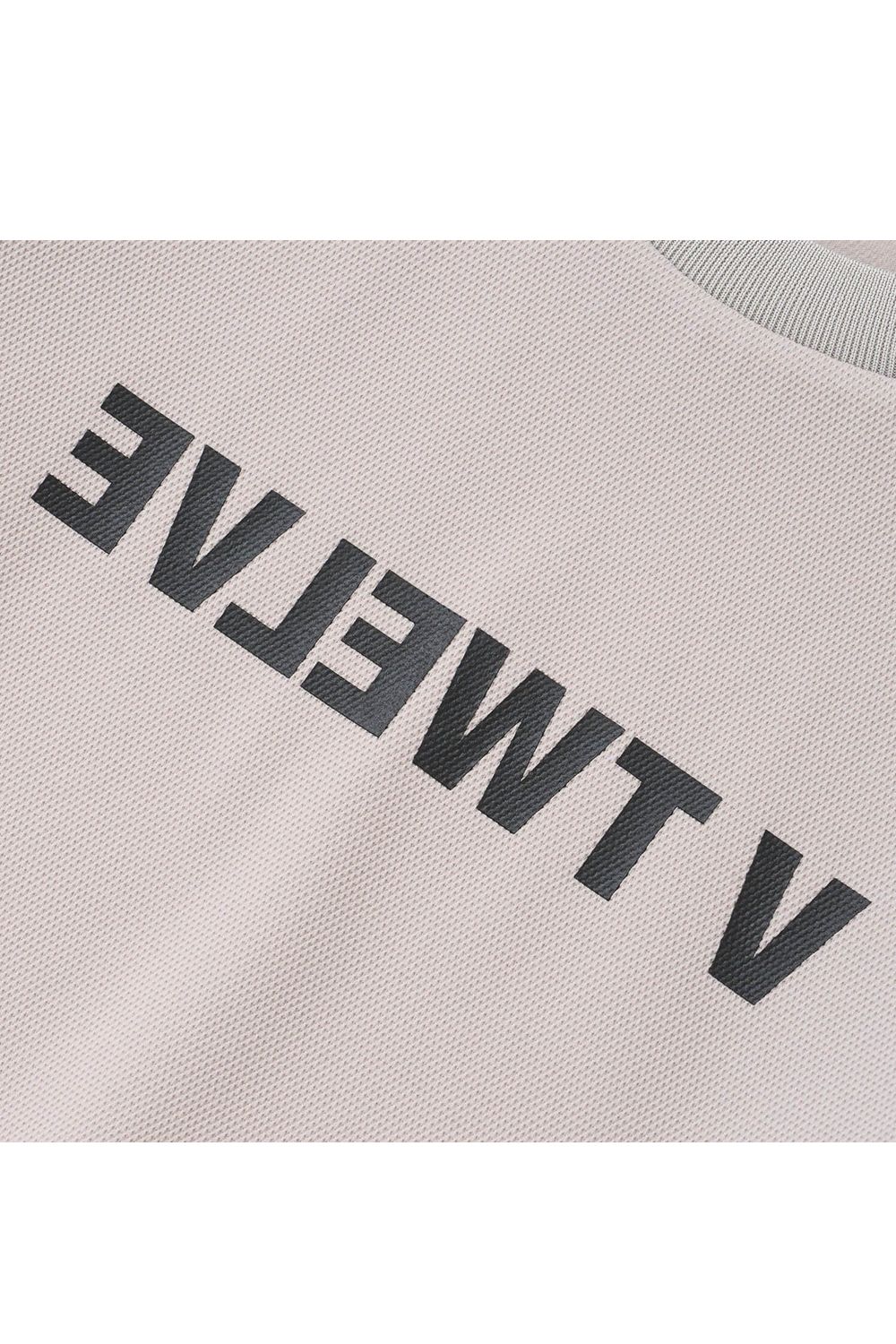 【26AW】 【レディース】 REVERSE CREW / バイカラー 反転ロゴ スウェット (ベージュ)