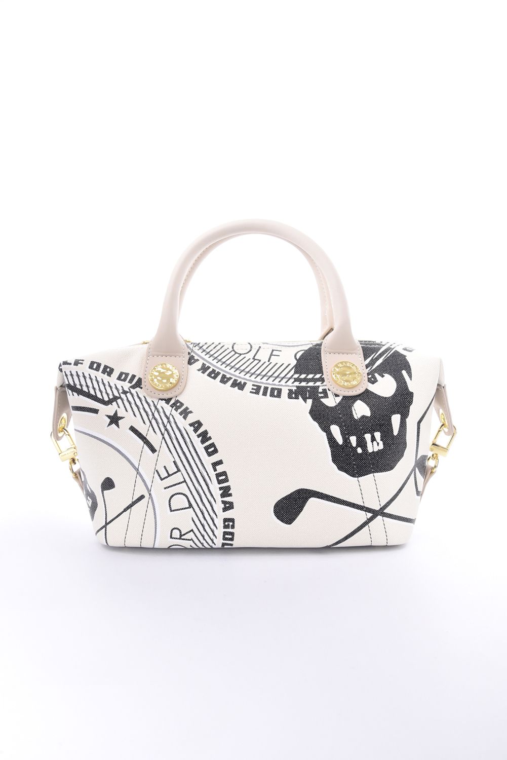 【2026SS 木村拓哉さん着用 VOL.3】 ATLAS CONVERTIBLE CART BAG / アイアンスカル シンセティックレザー 2WAYカートバッグ (ベージュ)