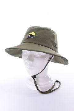 【26SS】 BUCKET HAT / モンキー刺繍ワッペン バケットハット (カーキ)