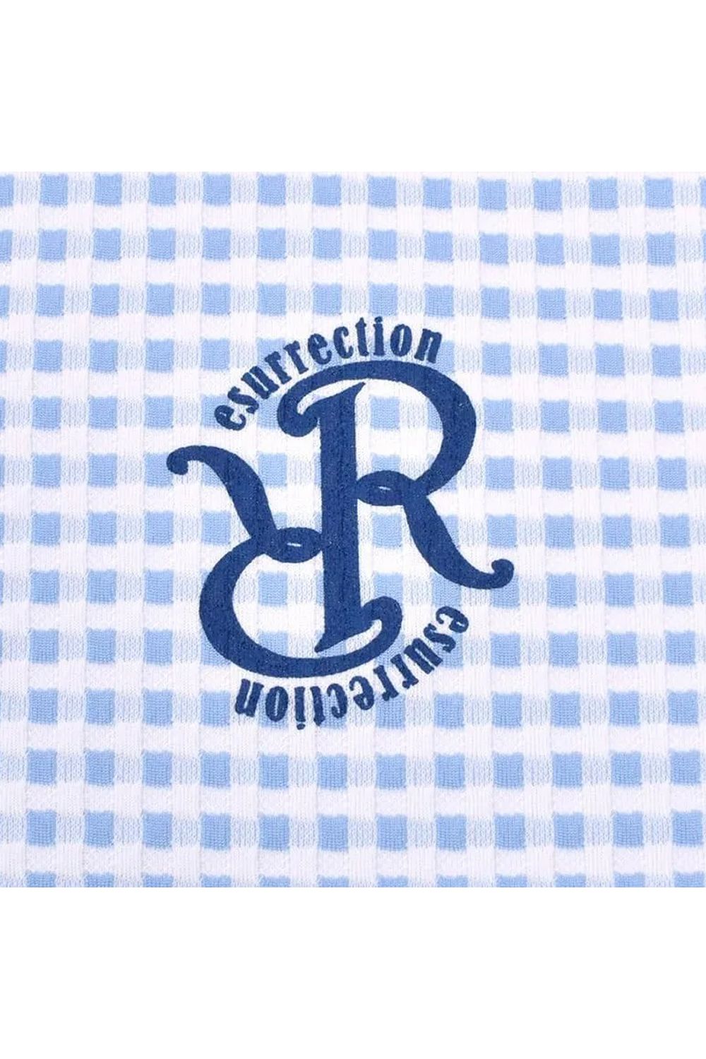 【26SS】【レディース】 GINGHAM CHECK SLEEVELESS POLO / ギンガムチェック ノースリーブ ポロシャツ (サックス)*