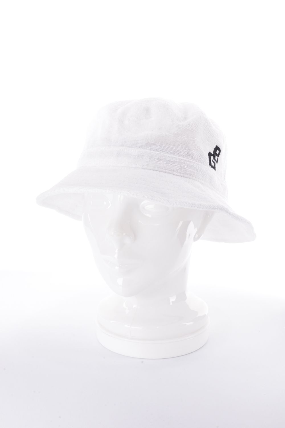 【26SS】 CR MS PILE CAMO JQ BG LOGO HAT / パイル生地 背面メッシュ バケットハット (ホワイト)