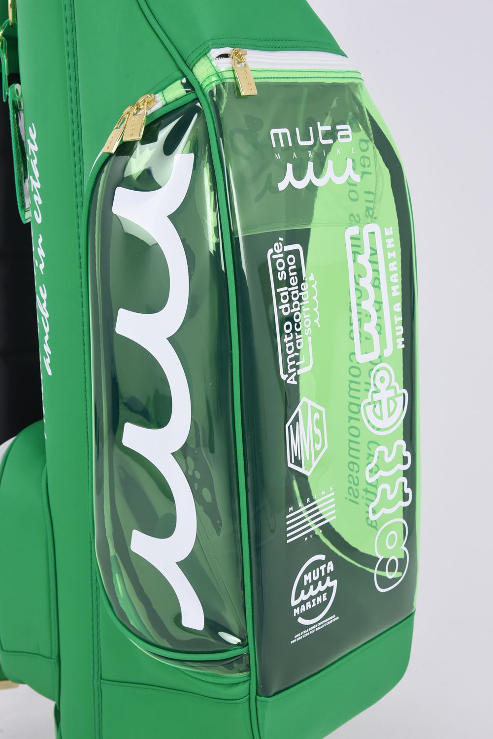 【銀行振込・代金引換不可】【返品・交換不可】 CADDY BAG & COVER / ナイロン×クリア キャディバッグ&ヘッドカバーセット (グリーン)