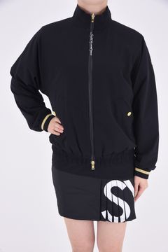 【レディース】CARVICO STRETCH ZIP UP JK / カルビコ生地 ストレッチ ジップアップ ジャケット (ブラック)*
