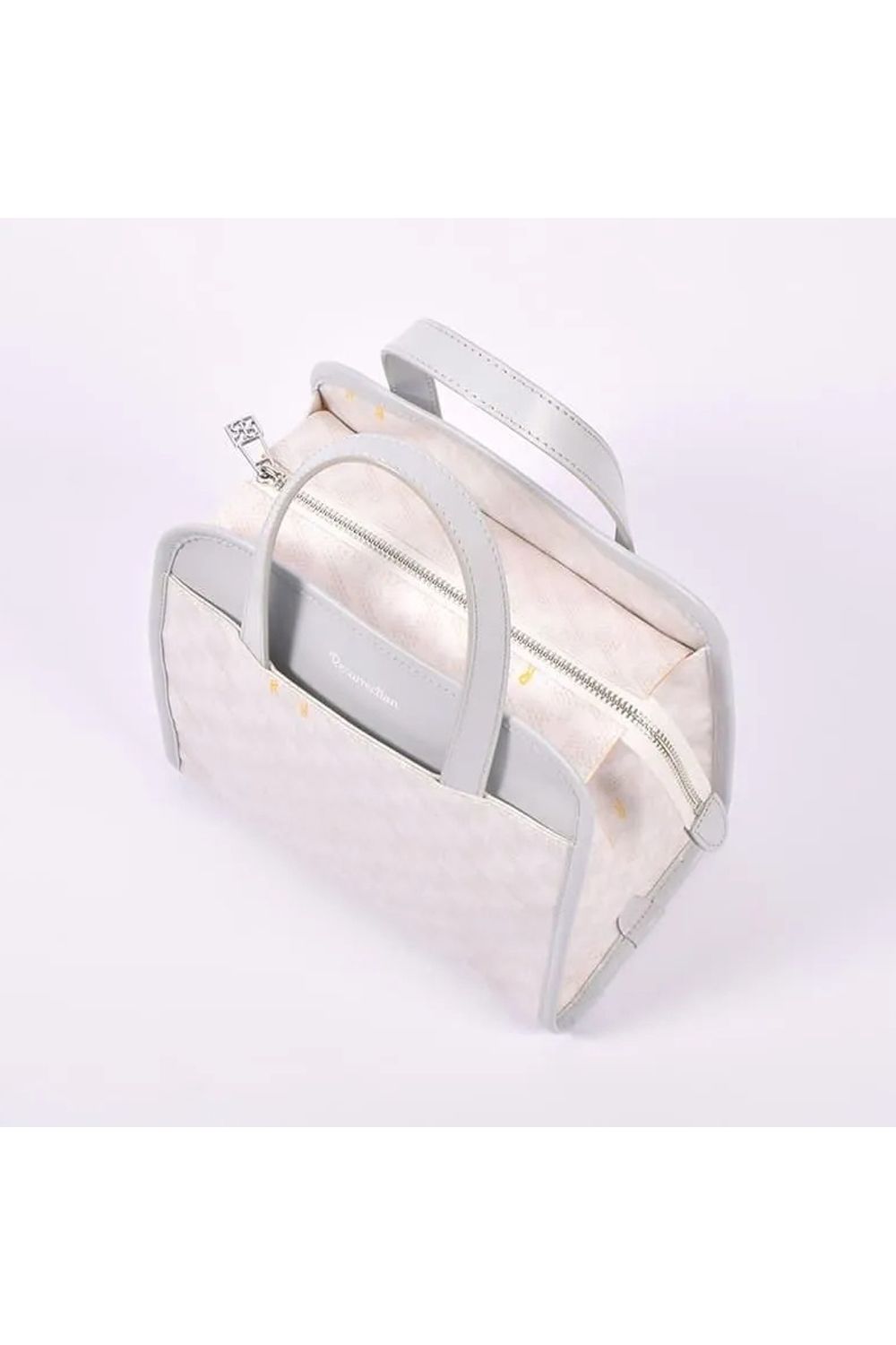 【26SS】 LANIUS TETRA (ラニウス テトラ) / ブランドオリジナルテキスタイル スリム カートバッグ (モノホワイト)*