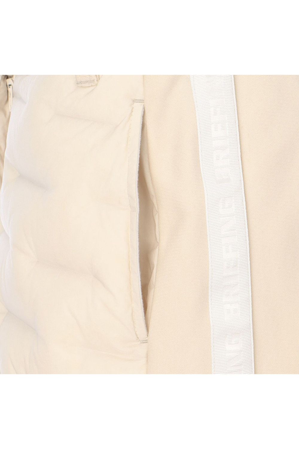 【25AW】【レディース】 WOMEN'S HYBRID DOWN SKIRT / ストレッチタフタ ダイヤモンドロゴ ハイブリッドダウンスカート (ベージュ)