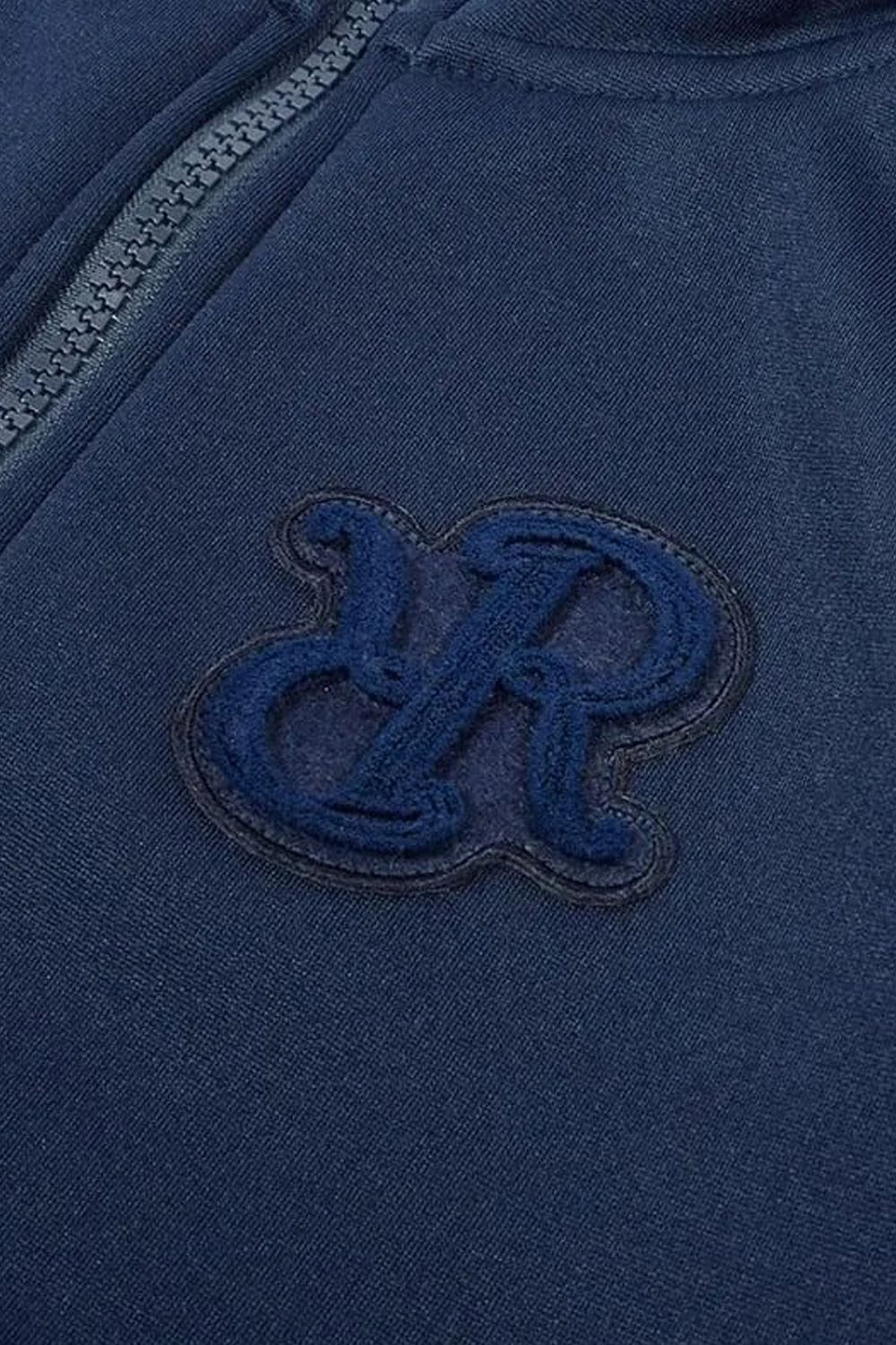 【25AW】 【レディース】 BRUSHED LOGO ZIP-UP HOODIE / ブラッシュロゴ ジップアップ パーカー (ネイビー)*