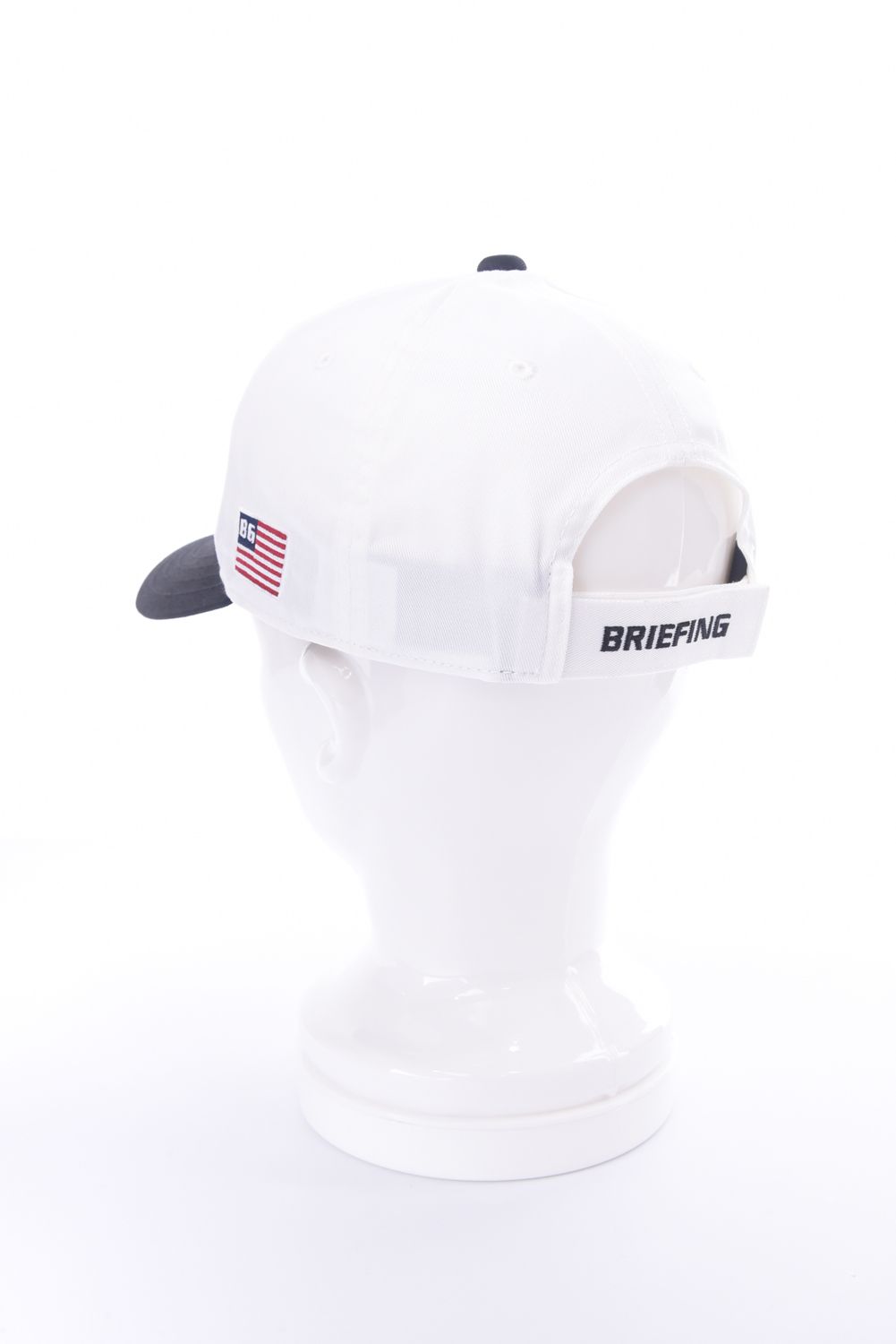 【26SS】 MEN’S COLLEGE LOGO CAP / カレッジ風ロゴ バイカラー キャップ (ホワイト)