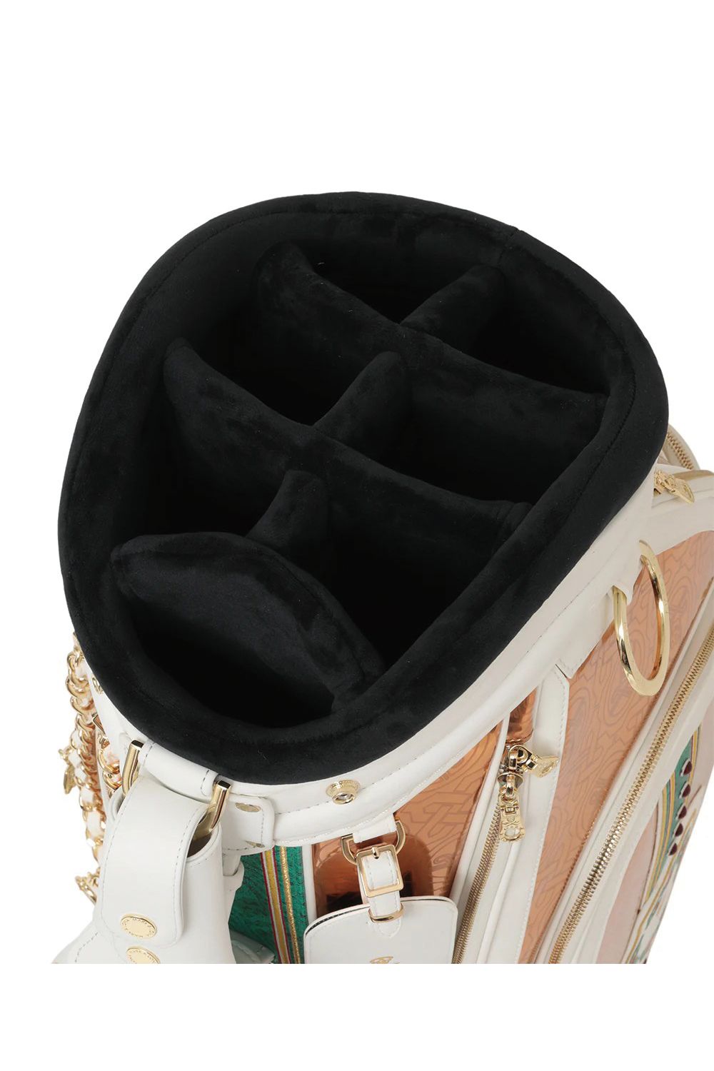 【26SS】【銀行振込・代金引換不可】【返品・交換不可】 STELA CHROME EDITION CADDY BAG / ミラーエナメル アラベスクパターン カートタイプ キャディバッグ (カッパー) (2月18日入荷予定)