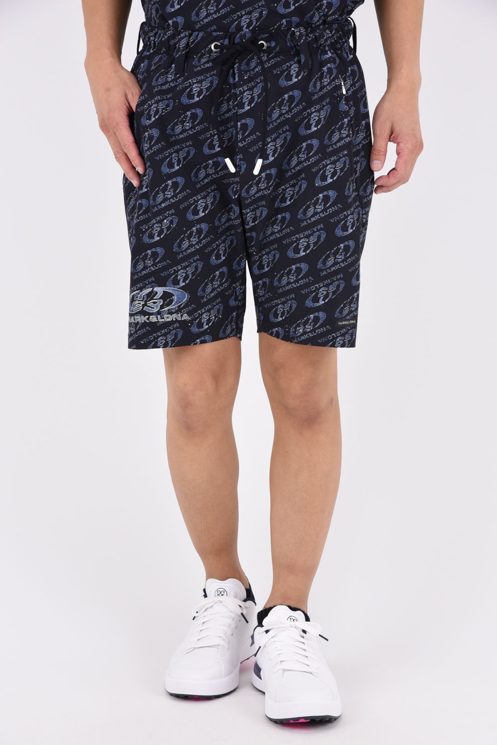 【2026AW 木村拓哉さん着用 VOL.1】 VORTEX DRY TECH SHORTS / オーバルスカルパターン ナイロンショートパンツ (ブルー)