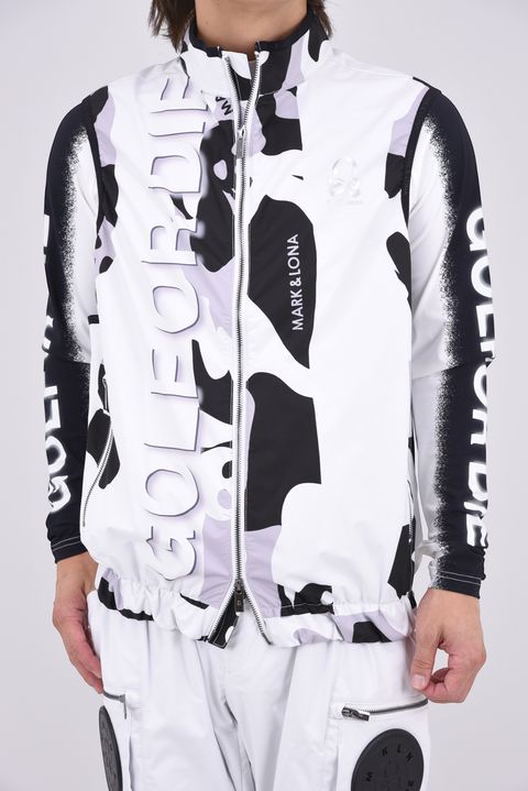 【26AW】 MERCURY COOLING FAN VEST / モノトーン カモフラージュ柄 空調ファン搭載ベスト (ホワイト)