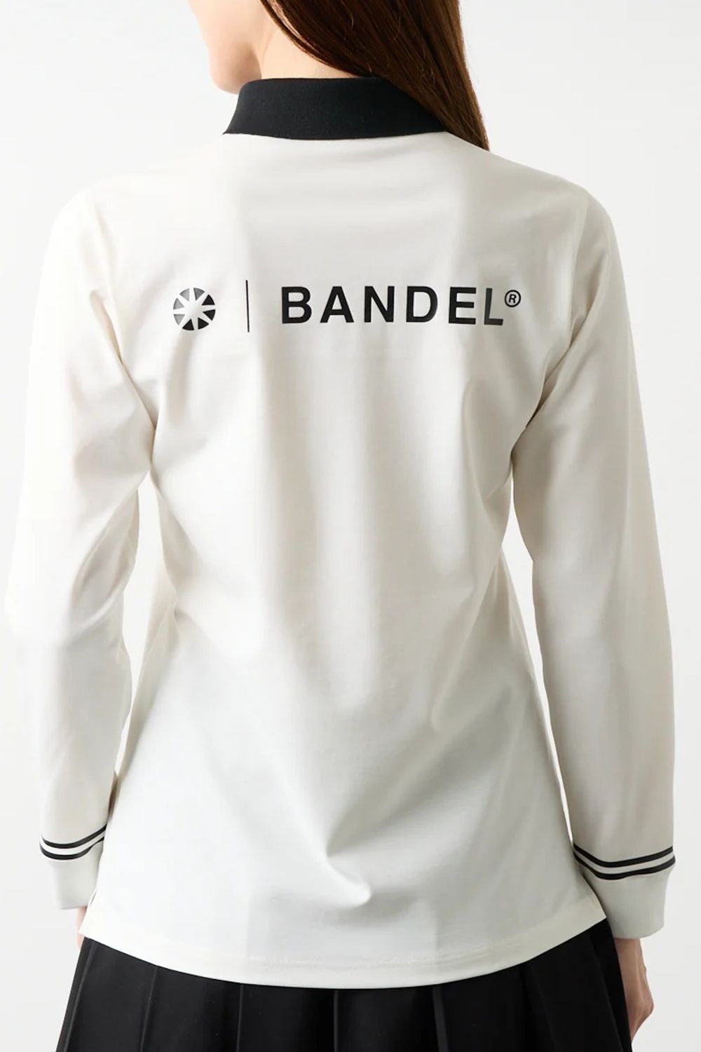 【25AW】【レディース】 BICOLOR POLO / バイカラー長袖ポロ (ホワイト)