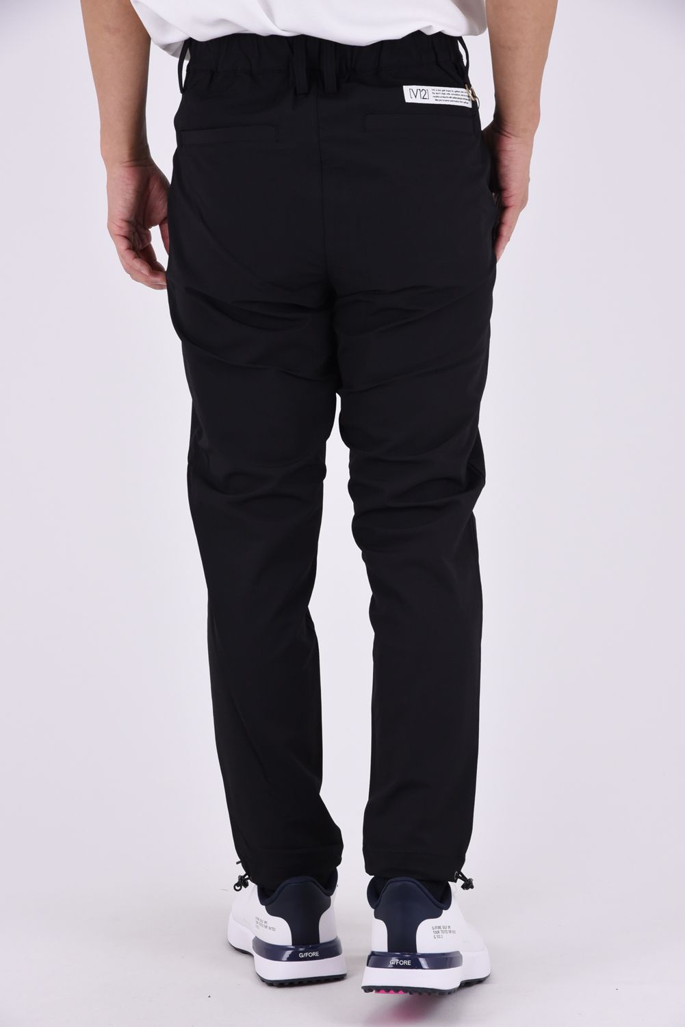 【26AW】 WB PANTS / サイドロゴ ウエストゴム ロングパンツ (ブラック)